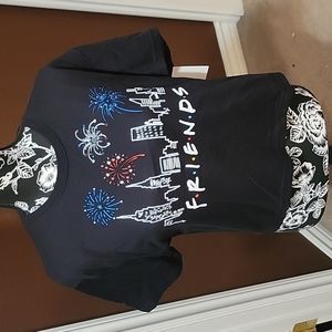 "Friends" black cotton t-shirt M